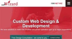 Desktop Screenshot of netwizarddesign.com.au