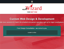 Tablet Screenshot of netwizarddesign.com.au